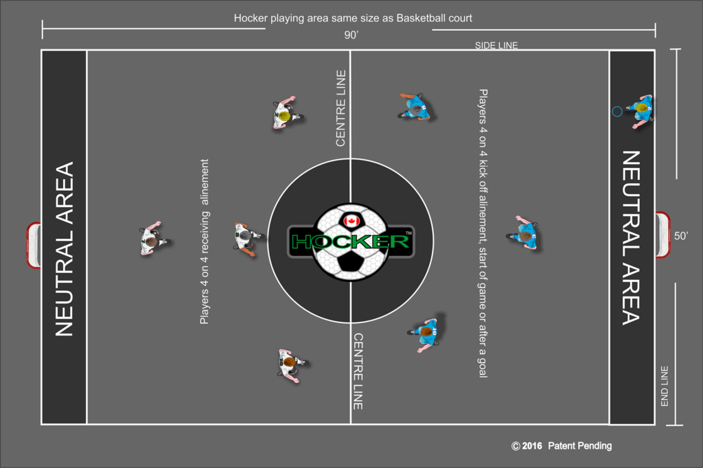 Hocker Sport Court Overview & Playing Area. 